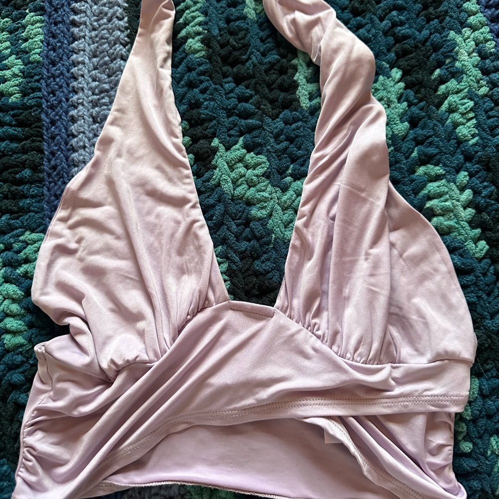 Urban Outfitters Light Blush Halter Bralette